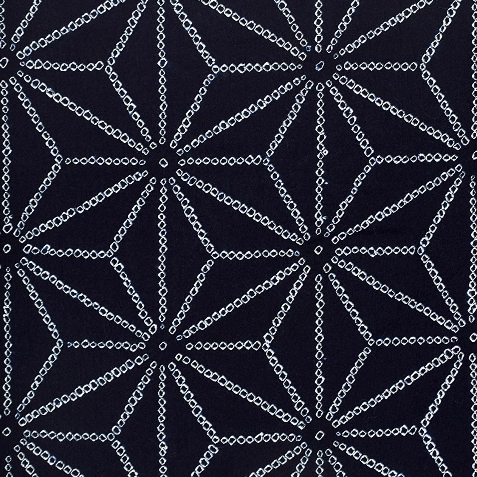 お仕立て上がり絞り浴衣単品「麻の葉 紺」有松絞り 女性浴衣単品