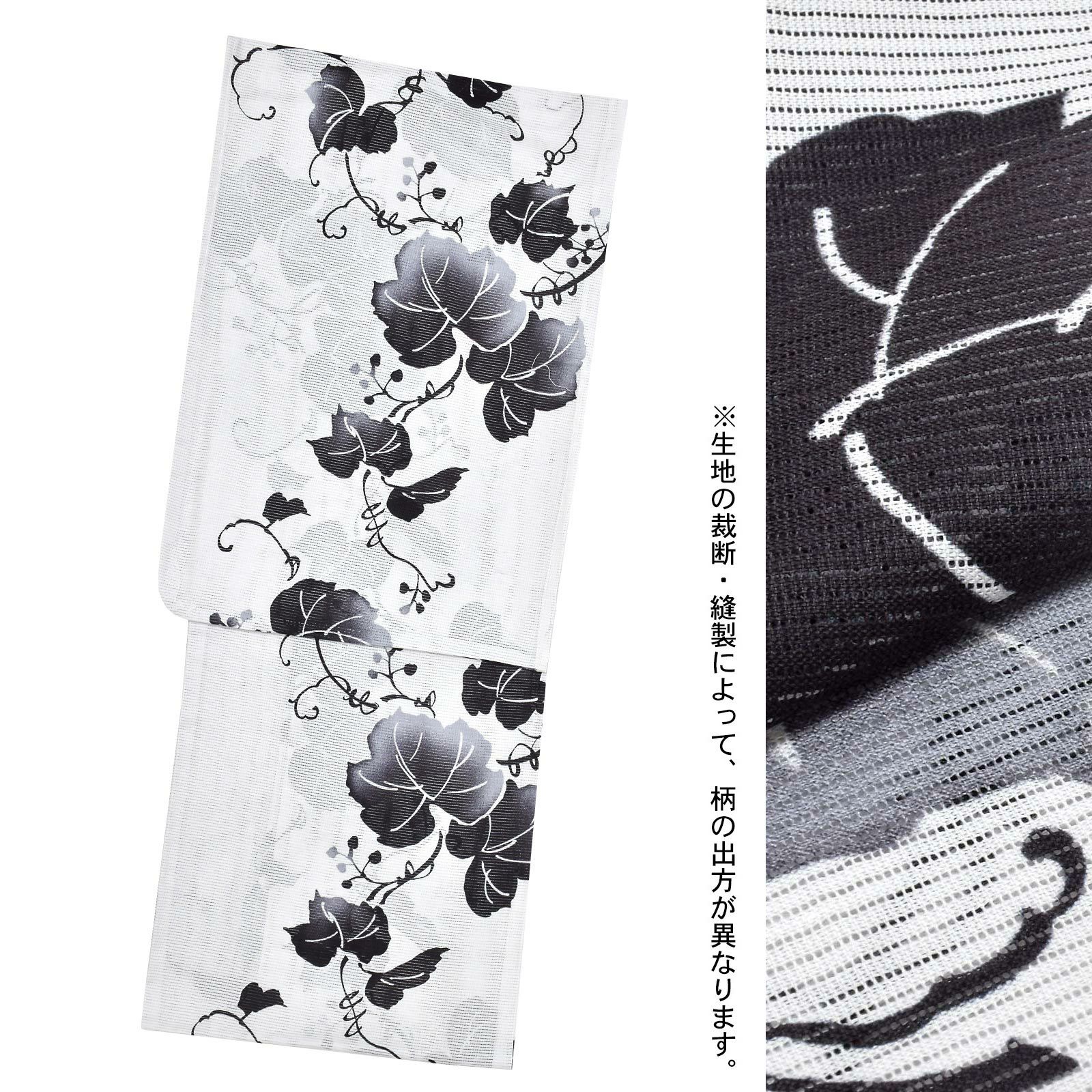 浴衣 レディース 単品 お仕立て上がり浴衣 綿絽浴衣「えんむすび：流れ