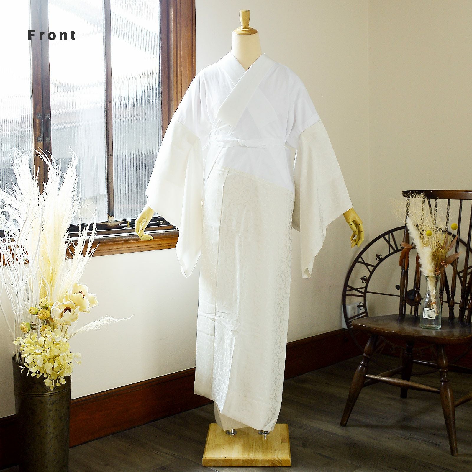 長襦袢 洗える長襦袢 き楽っく きらっく 極 ファスナー式 替え衿・替え