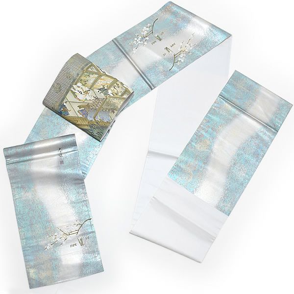 Prices down2】未仕立て袋帯 「御所解き文様」 西陣織 螺鈿 日本製