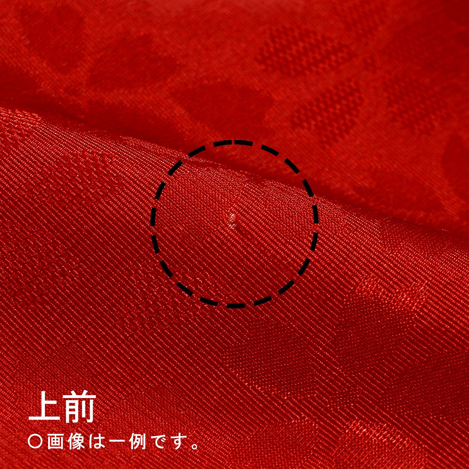 中古品】仕立て上がり 振袖「桜吹雪 緋色 黒ぼかし」貸衣装処分