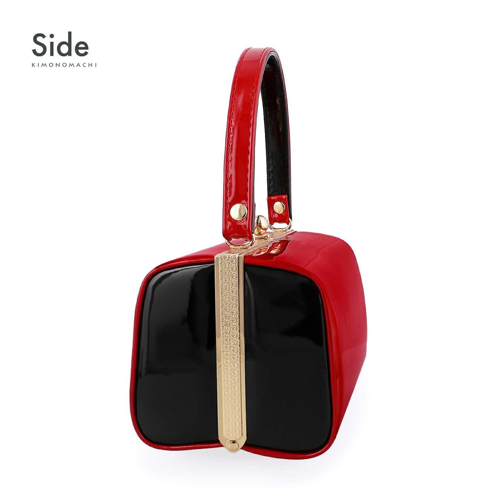 振袖 草履 バッグ 成人式「深紅×黒」Fサイズ レディース 振袖用草履