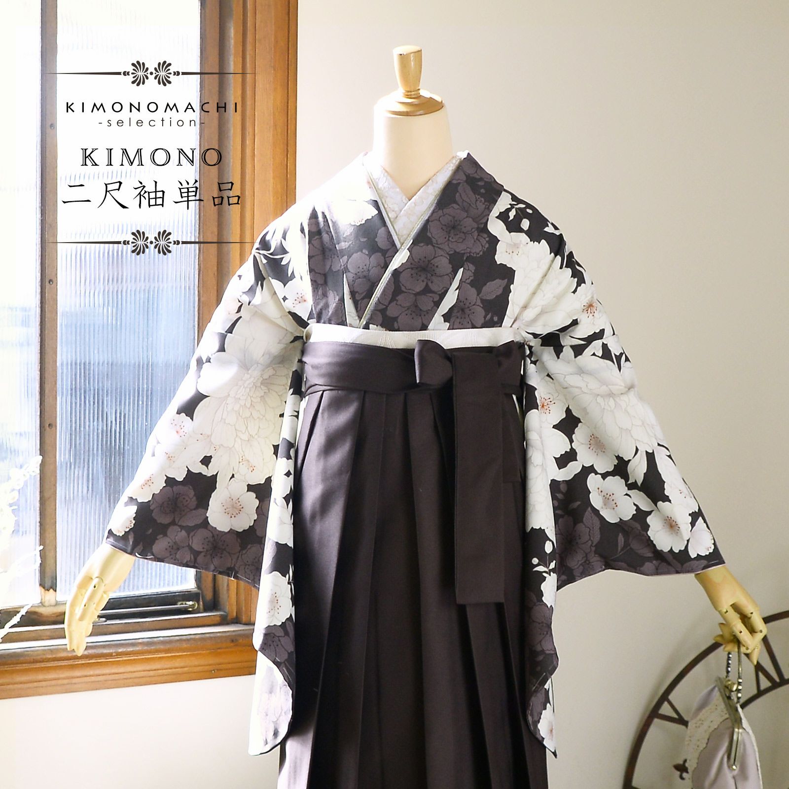 Prices down2】七五三 着物 7歳向け 箱迫セット 「ワインレッド無地