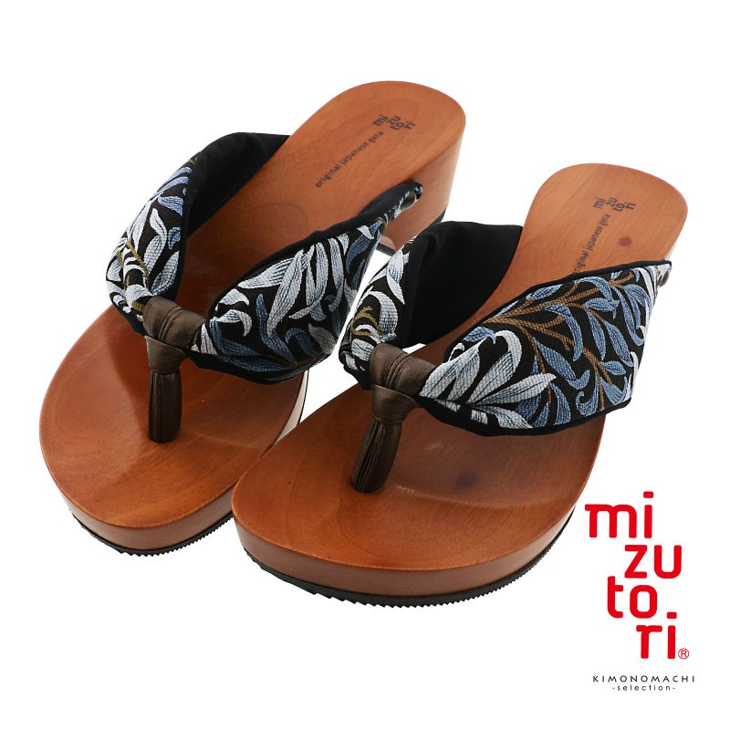 mizutori 下駄 レディース「hitete 4.5 ウィローボウ KT-58」みずとり 水鳥 女性下駄単品 日本製 足が痛くなりにくい 履き心地の良い下駄 女下駄 女性 浴衣・夏着物に 浴衣下駄【メール便不可】