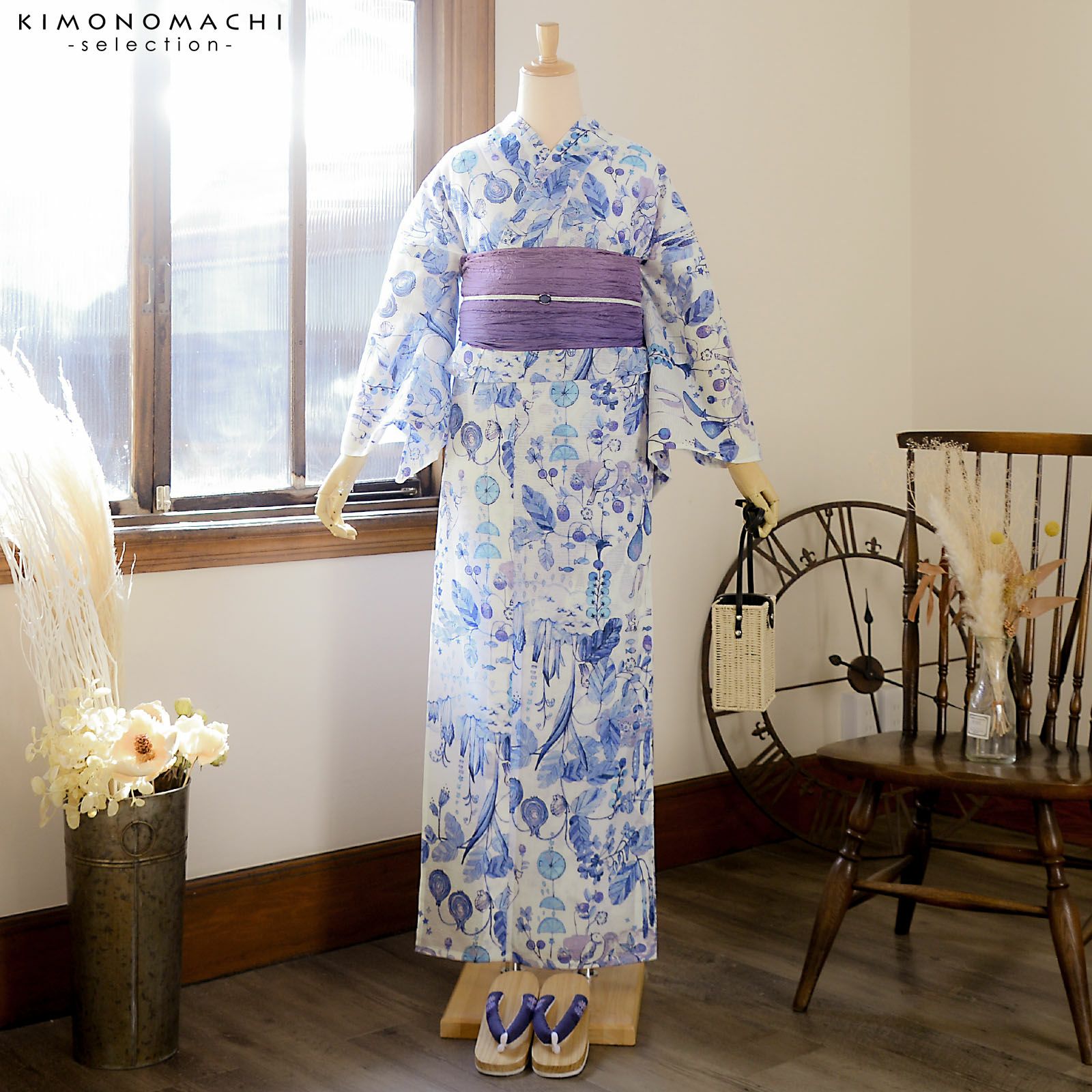浴衣 レディース ブランド浴衣 単品「みすゞうた みんなを好きに