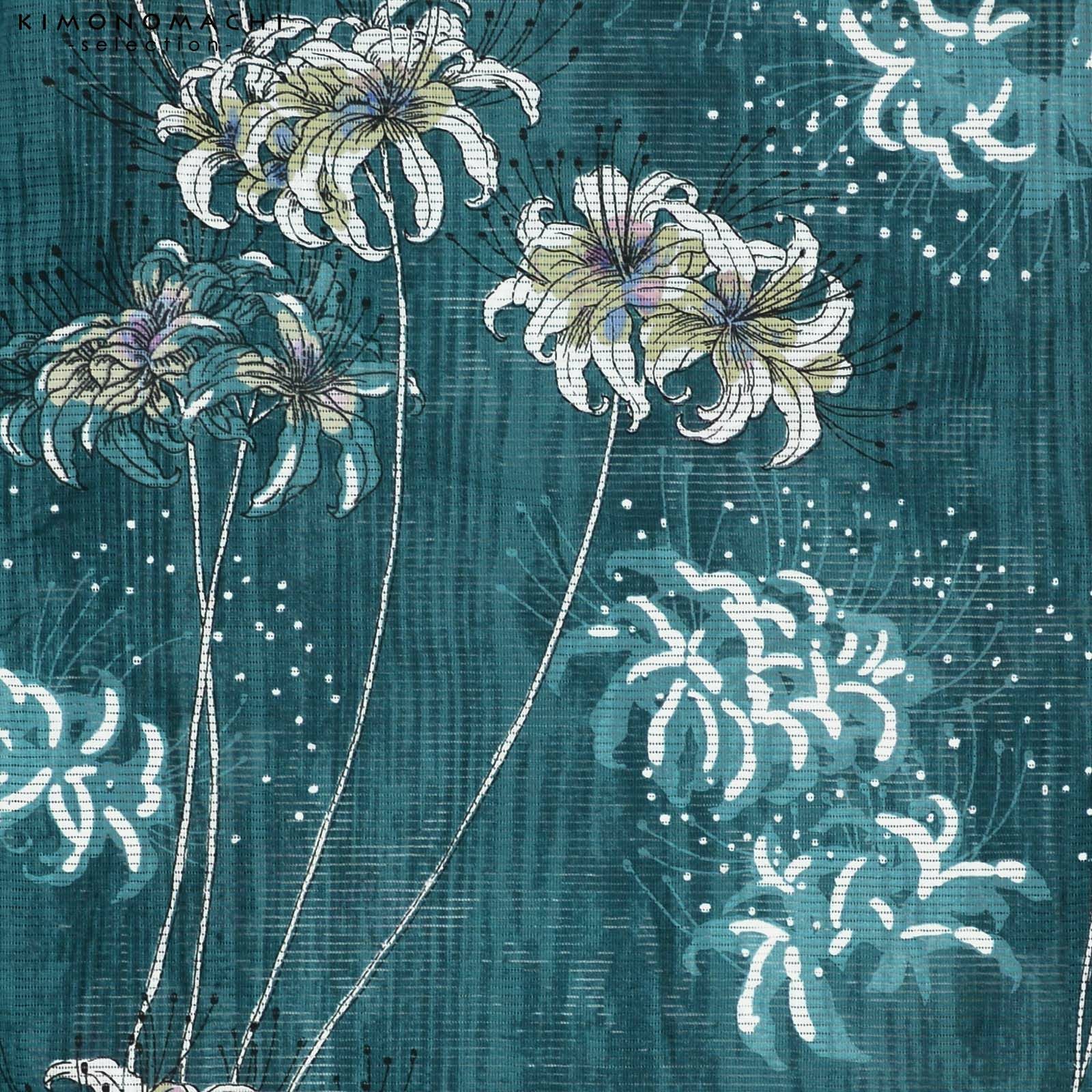 8 今期新作金子みすゞ　浴衣　ゆかた　“曼珠沙華”　未使用新品 SOUBIEN（創美苑） 浴衣 レディース 浴衣セット 夏 大人 F 半幅帯 み