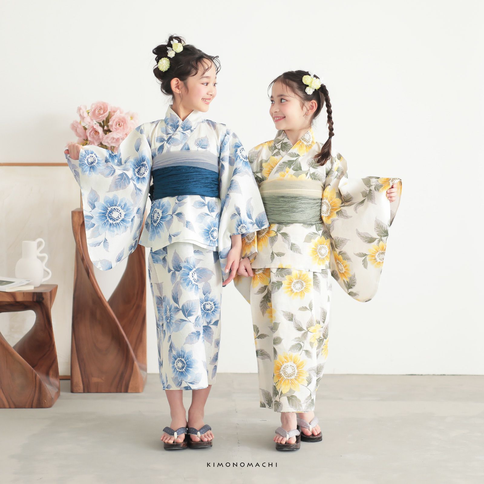 浴衣 子供 女の子 セパレート ワンピース 子供浴衣セット（サンドレス