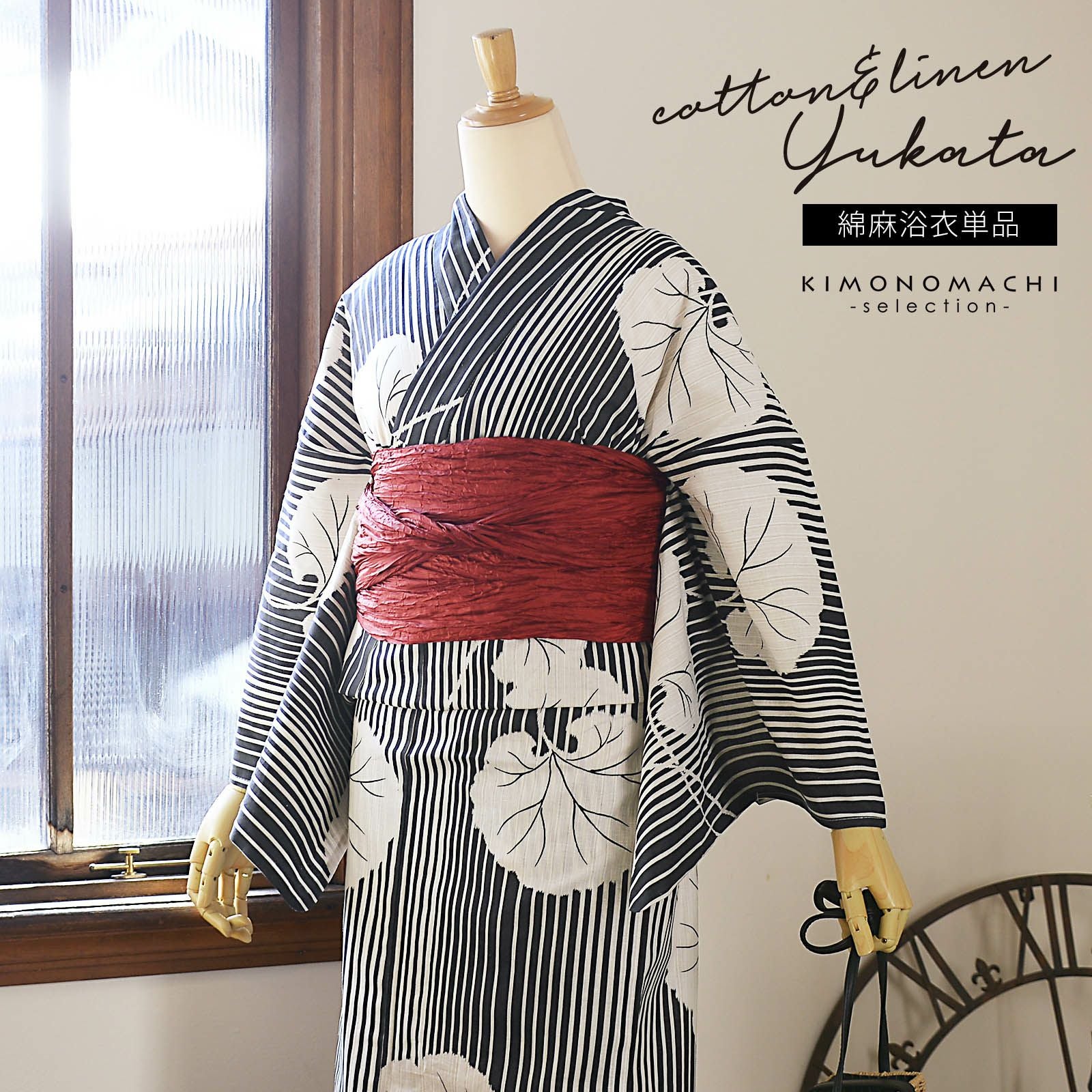 お値引きです!!。浴衣　花子倶楽部　綿麻 お値引きです!!。浴衣 花子倶楽部 綿麻の通販 by ゆーちゃん's shop