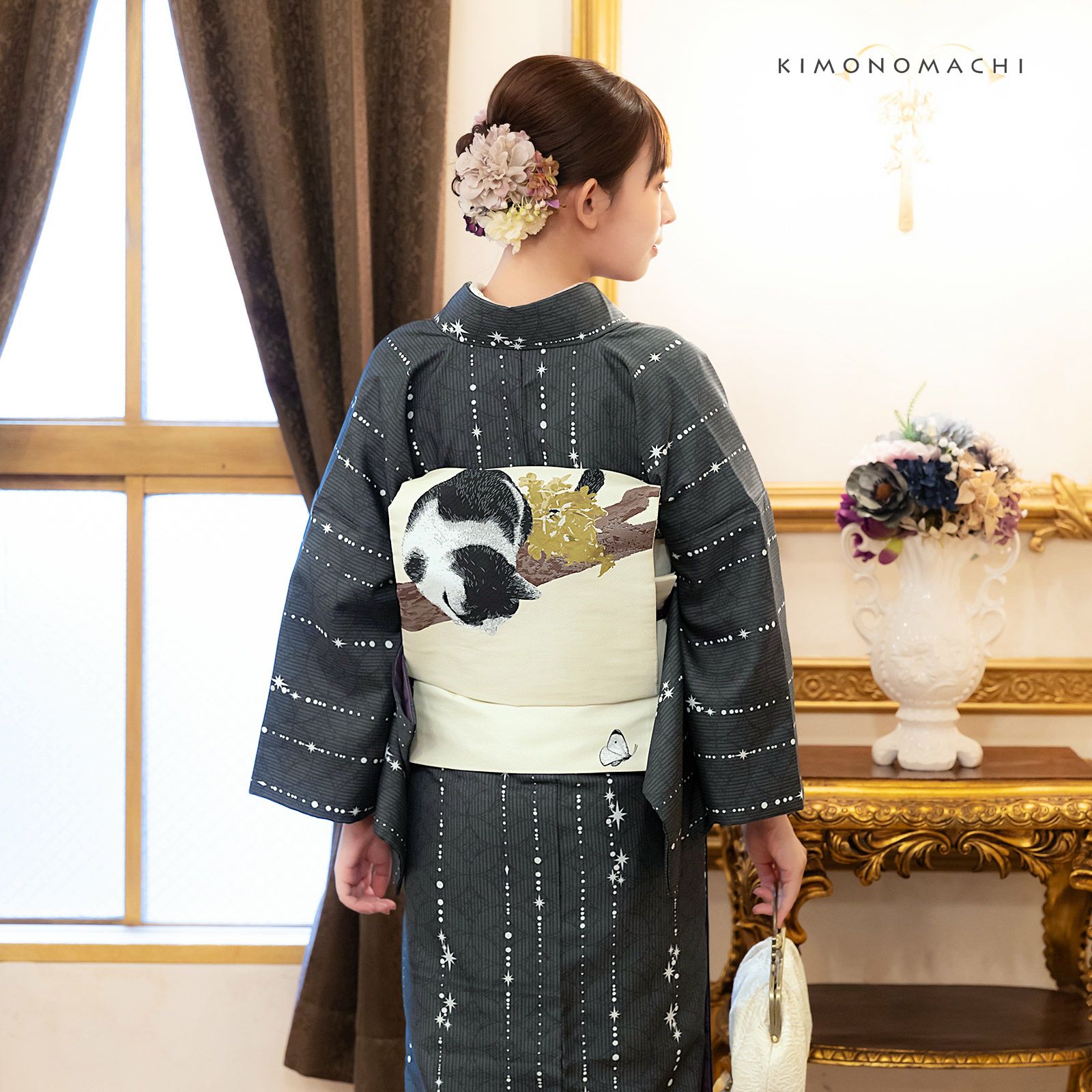 洗える着物 単品「袷着物単品 全8柄」KIMONOMACHI オリジナル きもの