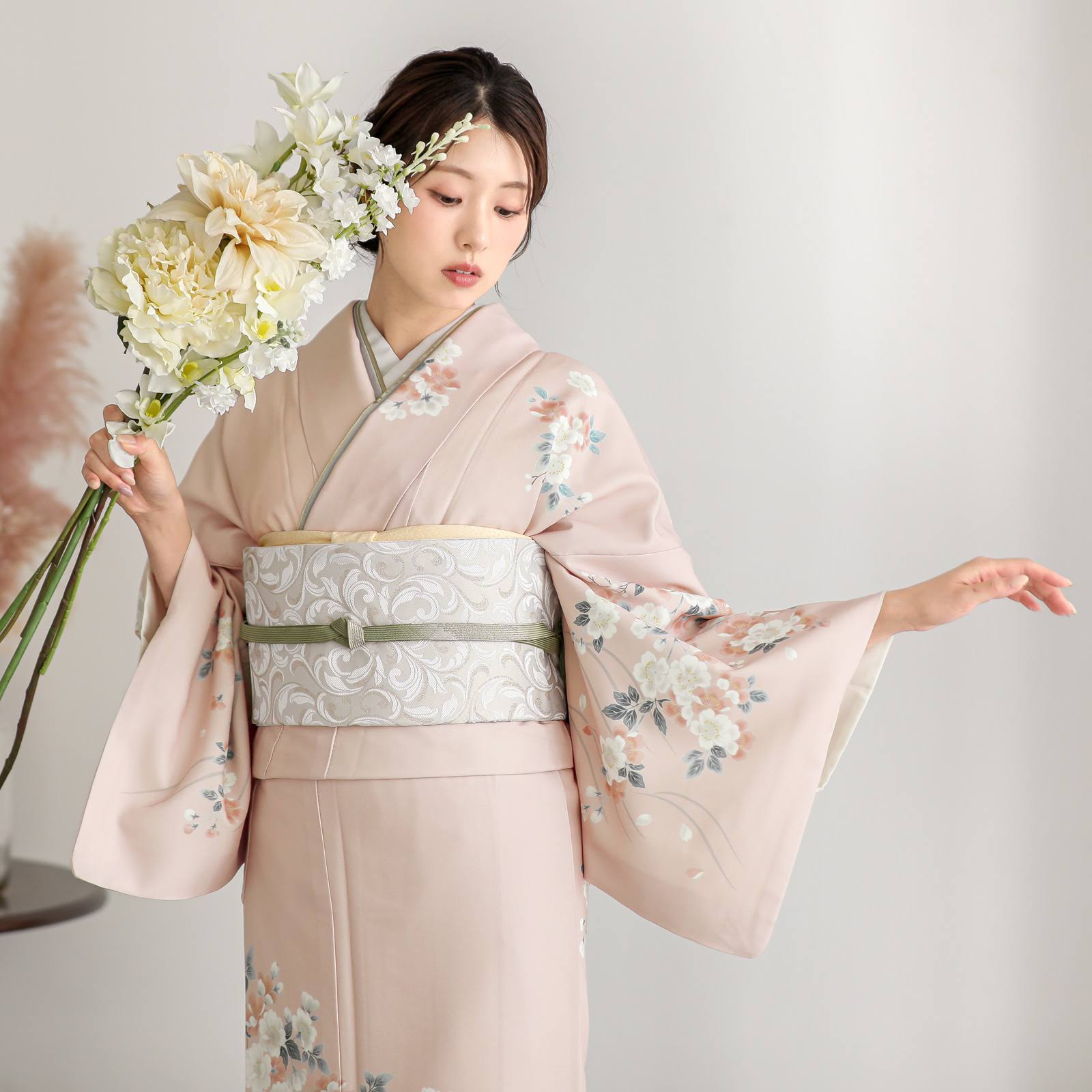 淡いくすみピンク　グレージュ系　訪問着　単衣　しつけ付　161.5/64.5 000000030298-21.jpg?size=l&w=