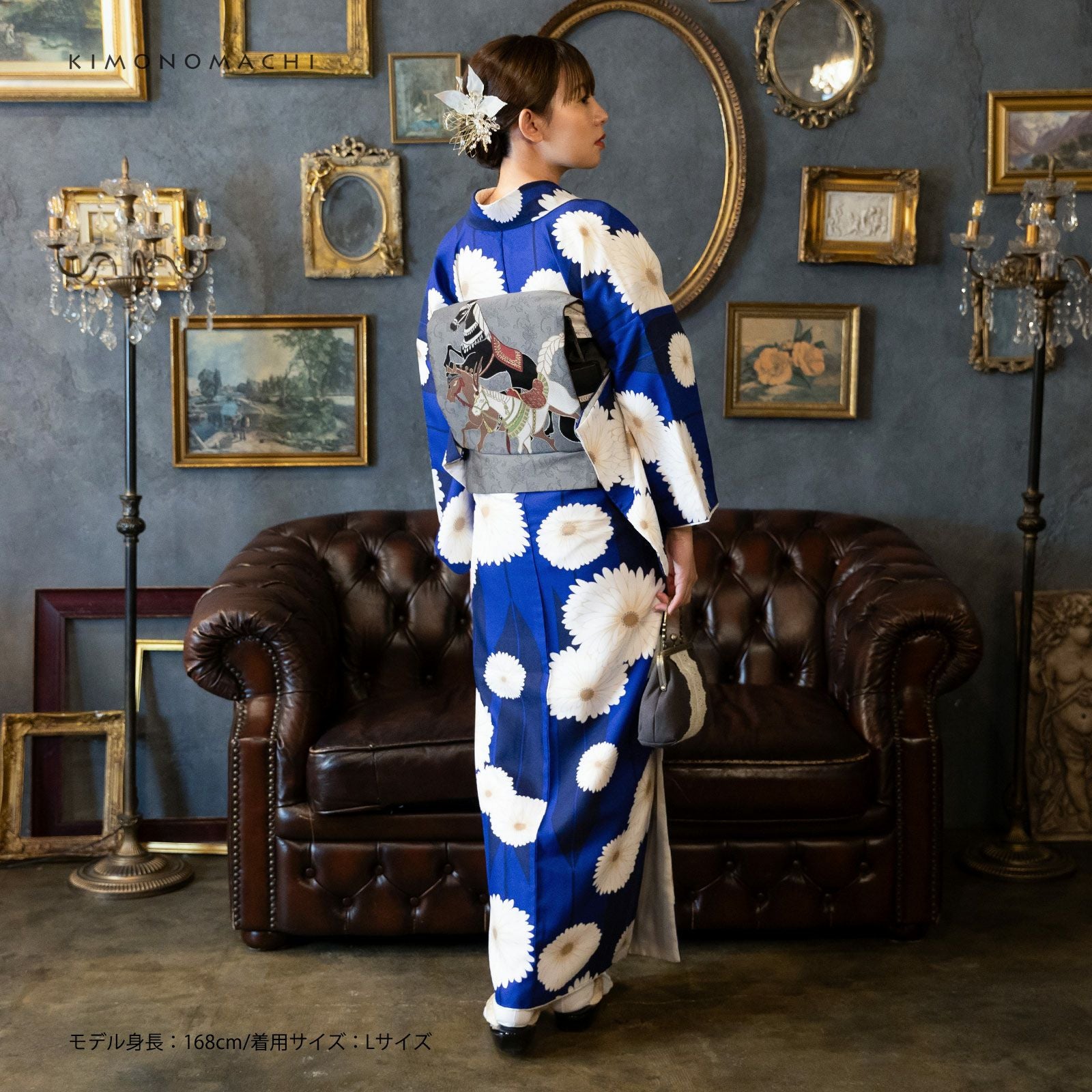 洗える着物10％OFF 3/12迄)洗える着物 セット「袷着物：矢羽根に菊