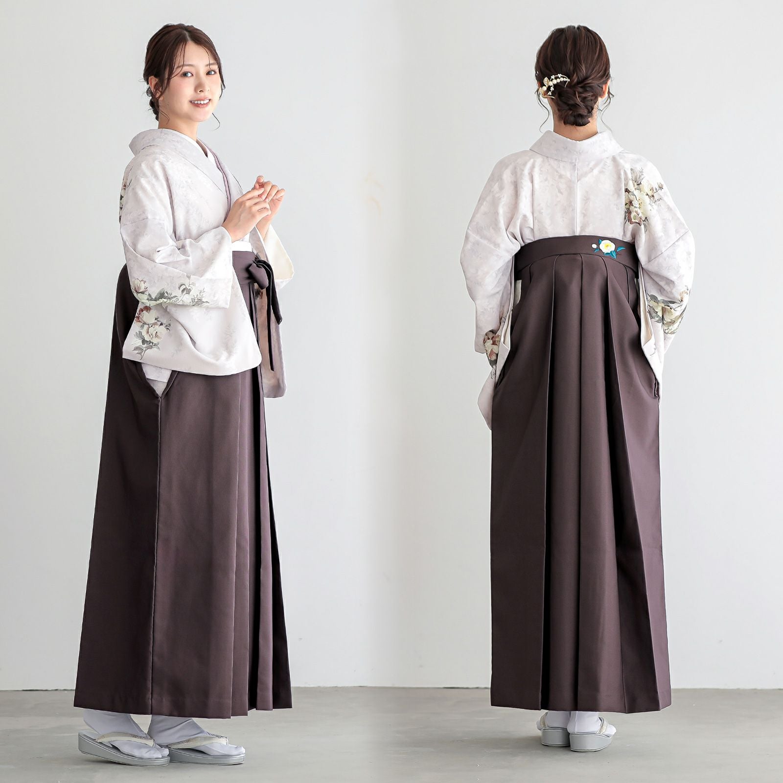 主役訪問着⭐️5点セット　卒業式袴用　結婚式　パーティ 155cm〜165cm位 先生袴 セット 4点セット「JAPAN STYLE 訪問着＋袴＋袴下帯＋襦袢