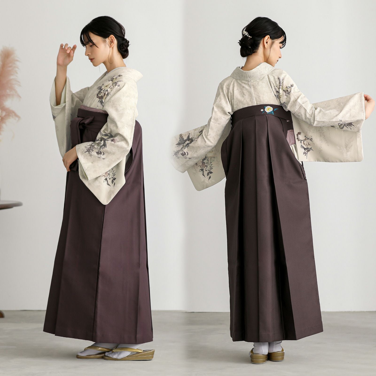 先生袴 セット 4点セット「JAPAN STYLE 訪問着＋袴＋袴下帯＋襦袢