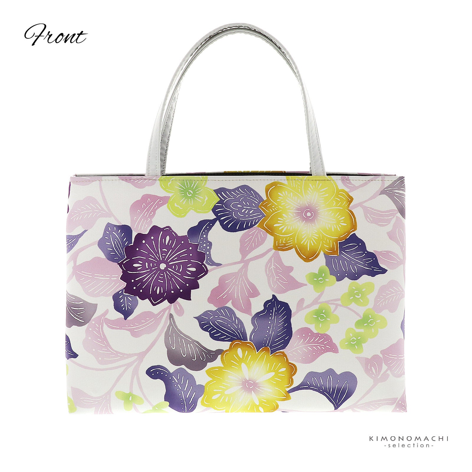 和装トートバッグ 単品 召しませ華「更紗花 オフホワイト」日本製