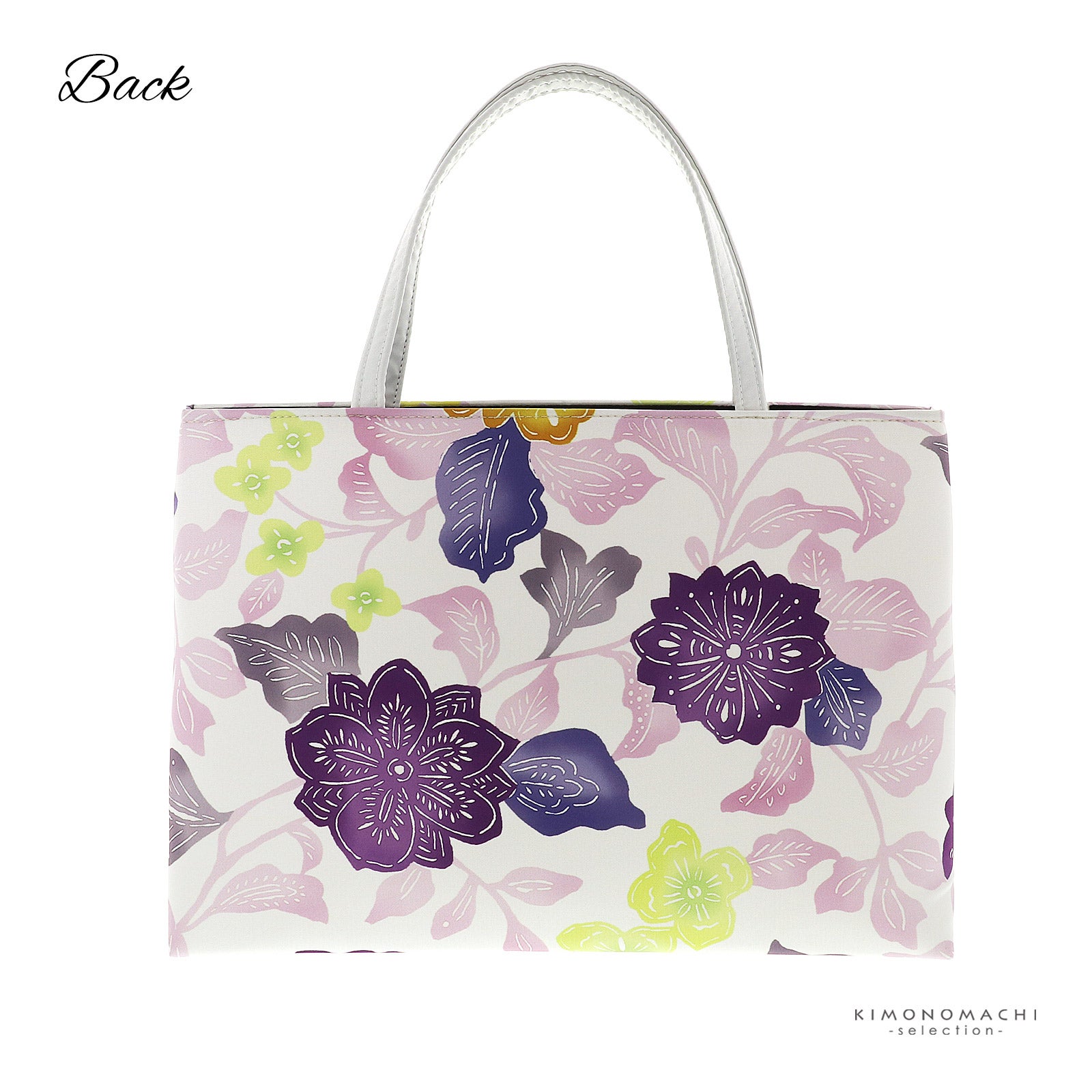 和装トートバッグ 単品 召しませ華「更紗花 オフホワイト」日本製