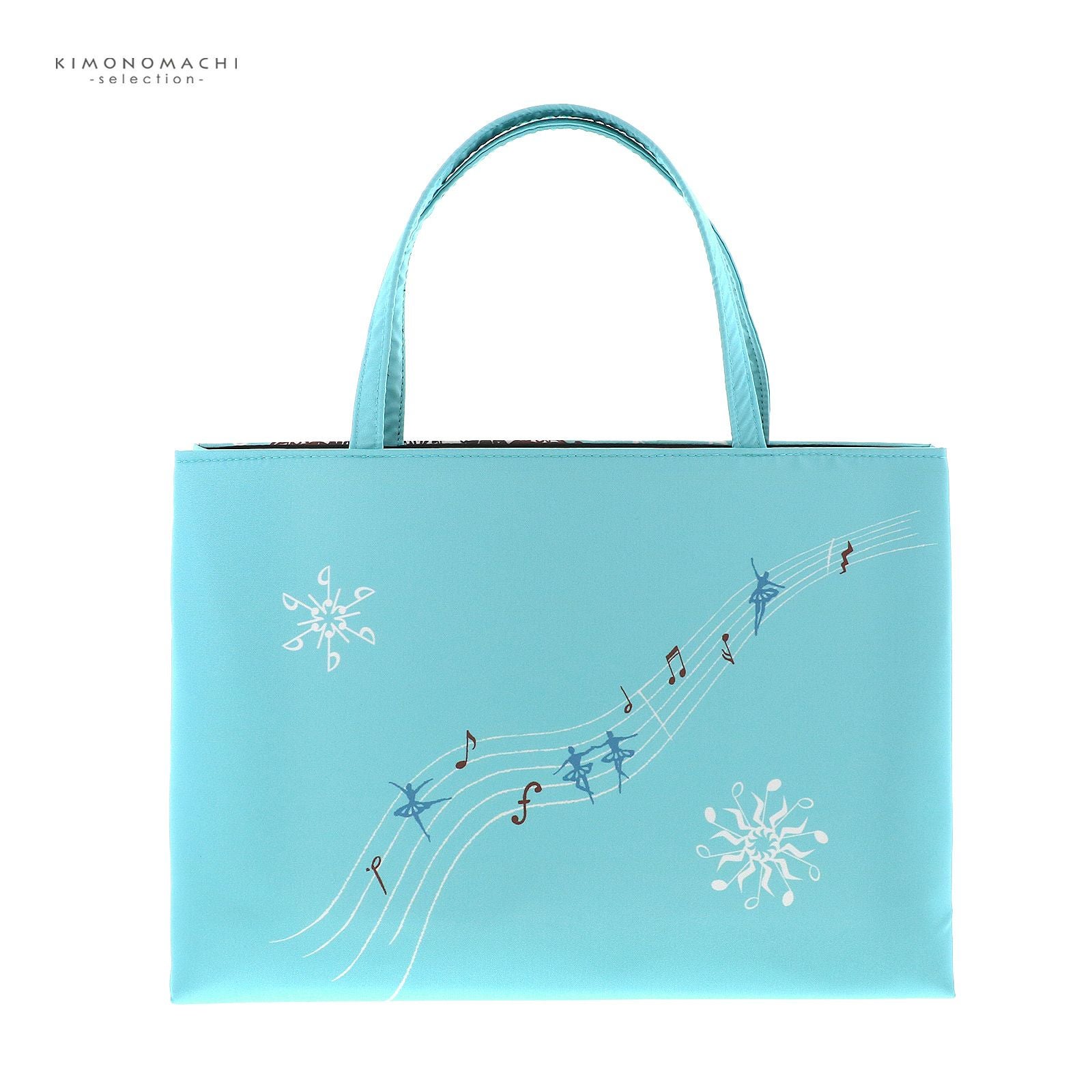 和装トートバッグ 単品 召しませ華「バレリーヌ・秘密の会議・midblue
