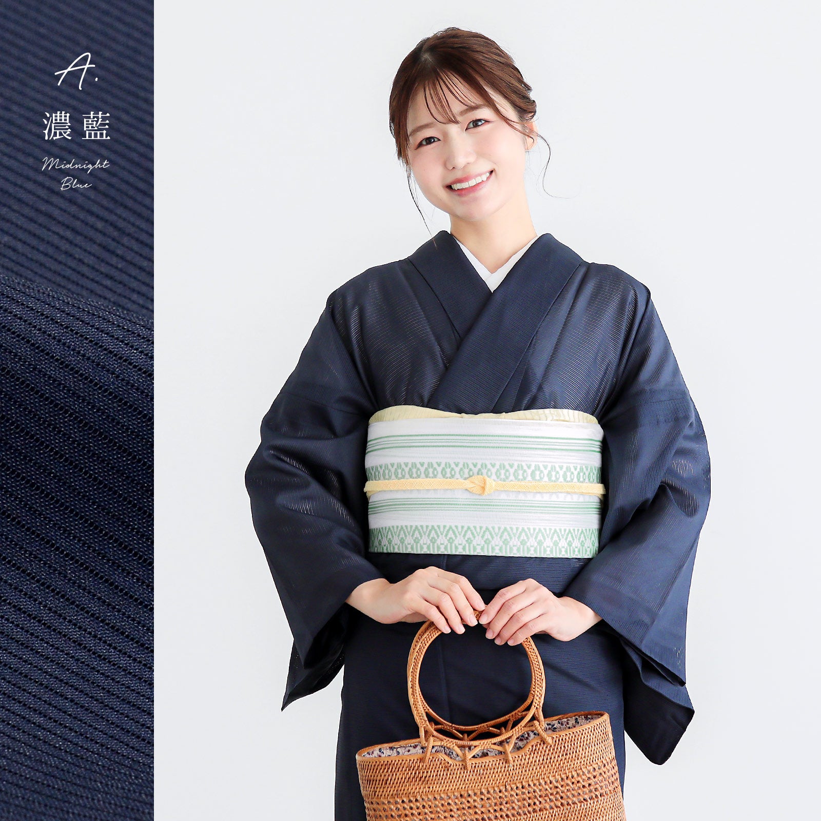 平和屋着物＊夏物　色無地　反物　着尺　駒絽　藤紫色　洗える着物　未使用　DAAW7454zzz KYOETSU（京越） (女駒絽) 洗える着物 絽 色無地 夏着物 単衣